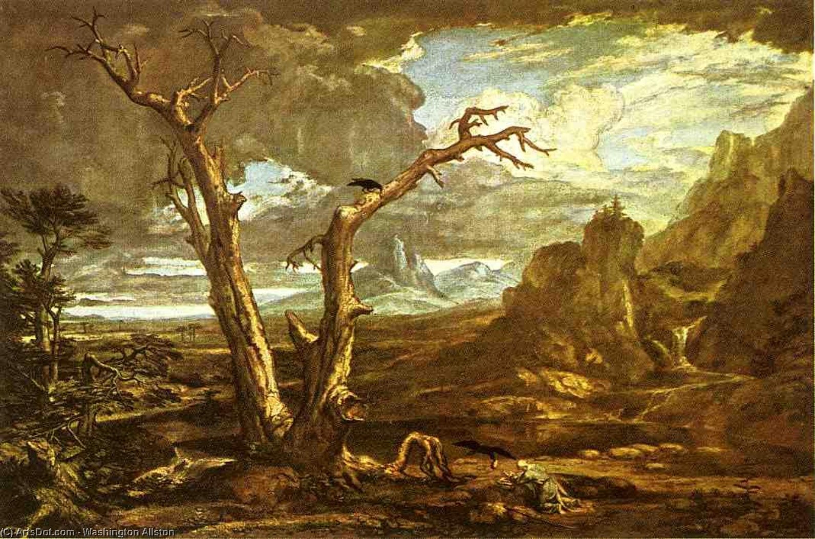 Elijah Fed By The Ravens — Вашингтон Оллстон