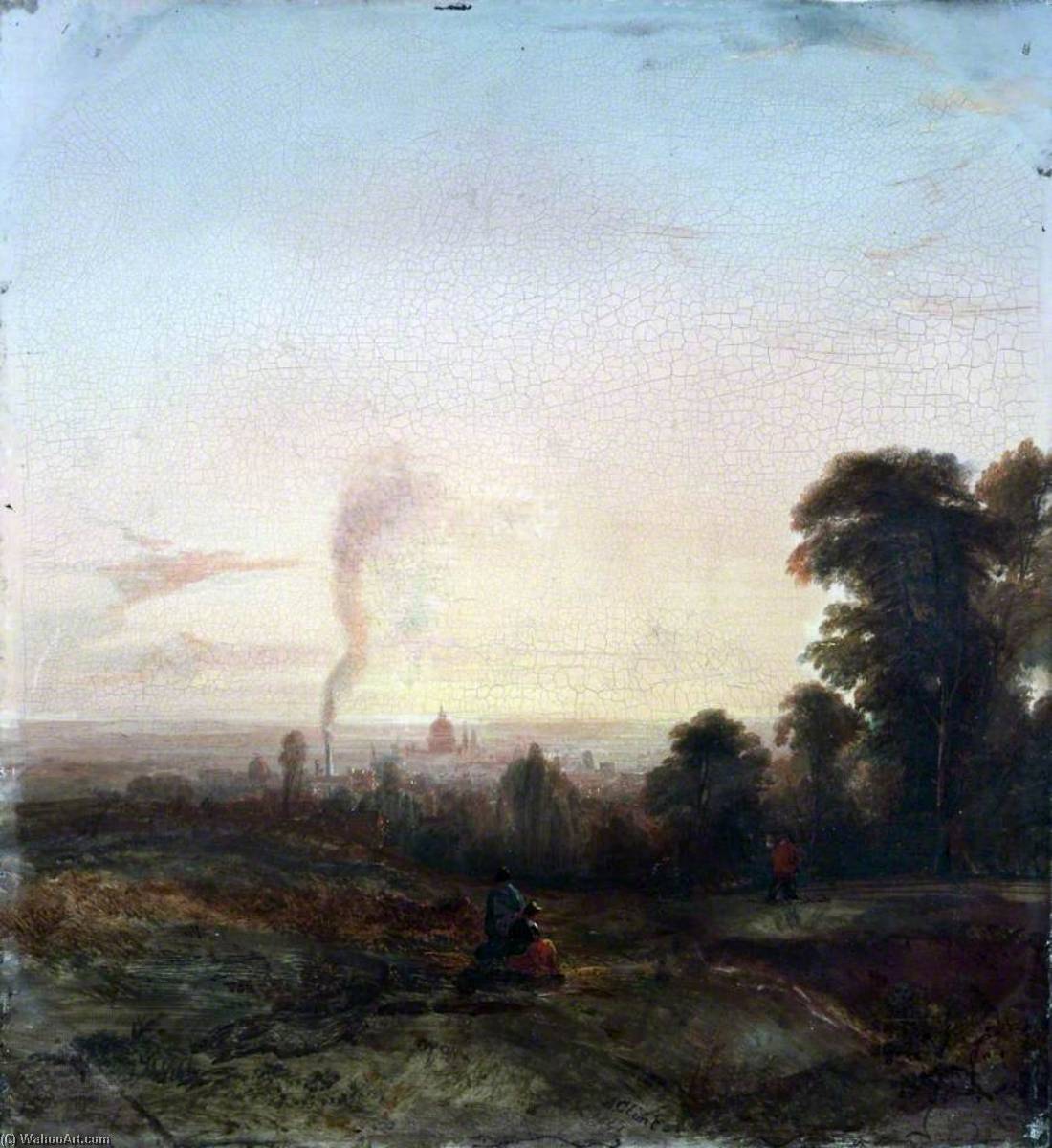 Morning London From Highgate — Alfred Clint