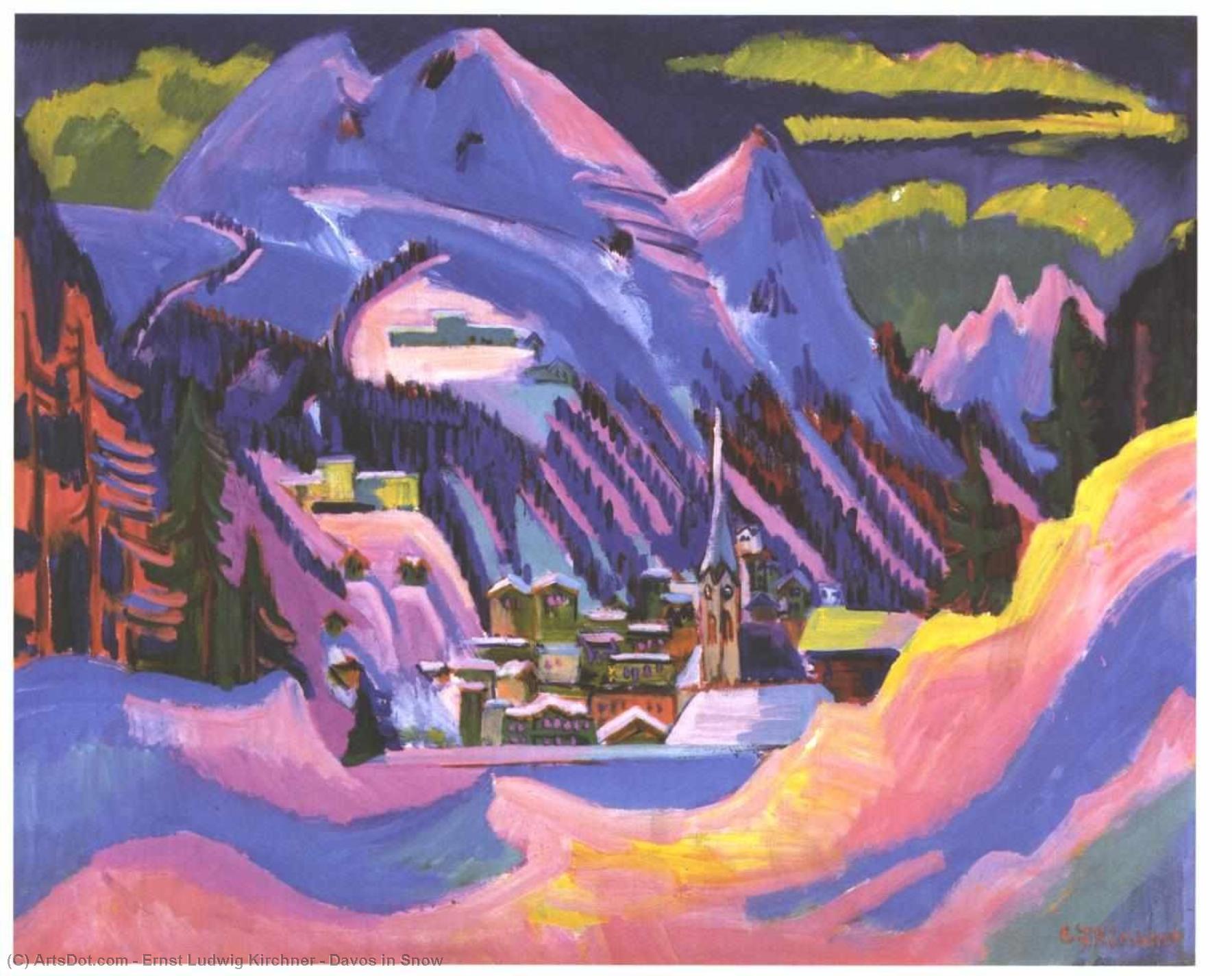 Davos In Snow — Ernst Ludwig Kirchner