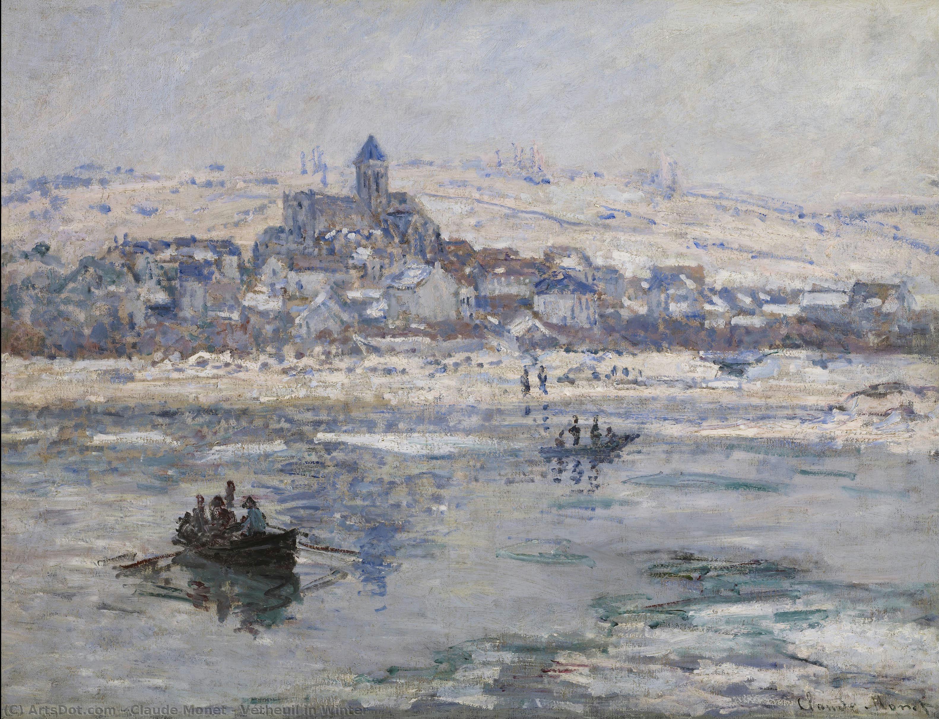 Vétheuil En Invierno — Claude Monet