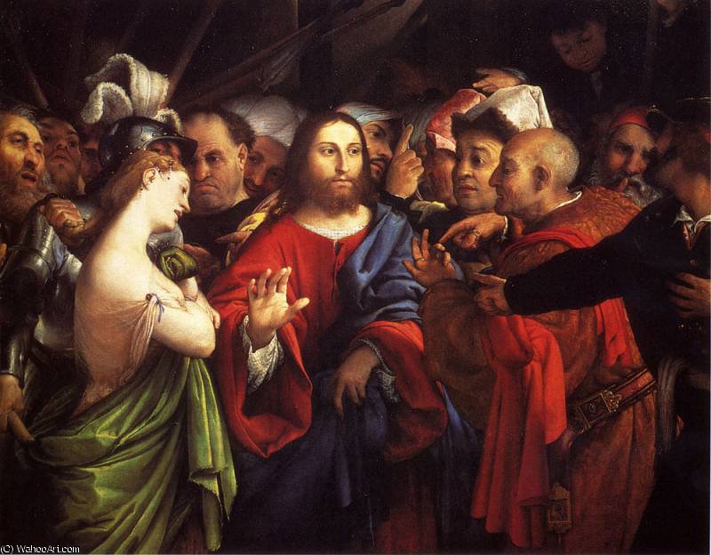 Christ And The Adulteress — Lorenzo Lotto