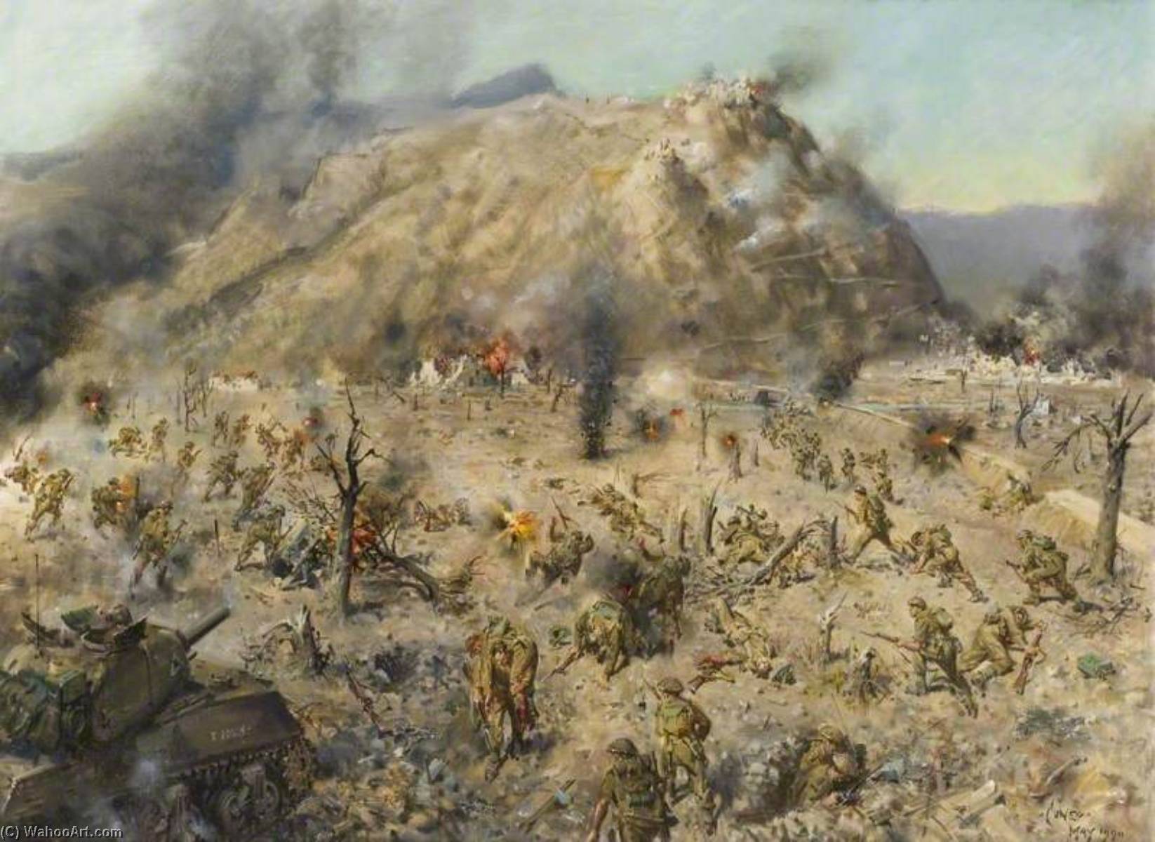 The Battle For Monte Cassino, Italy, 1944 — Terence Tenison Cuneo