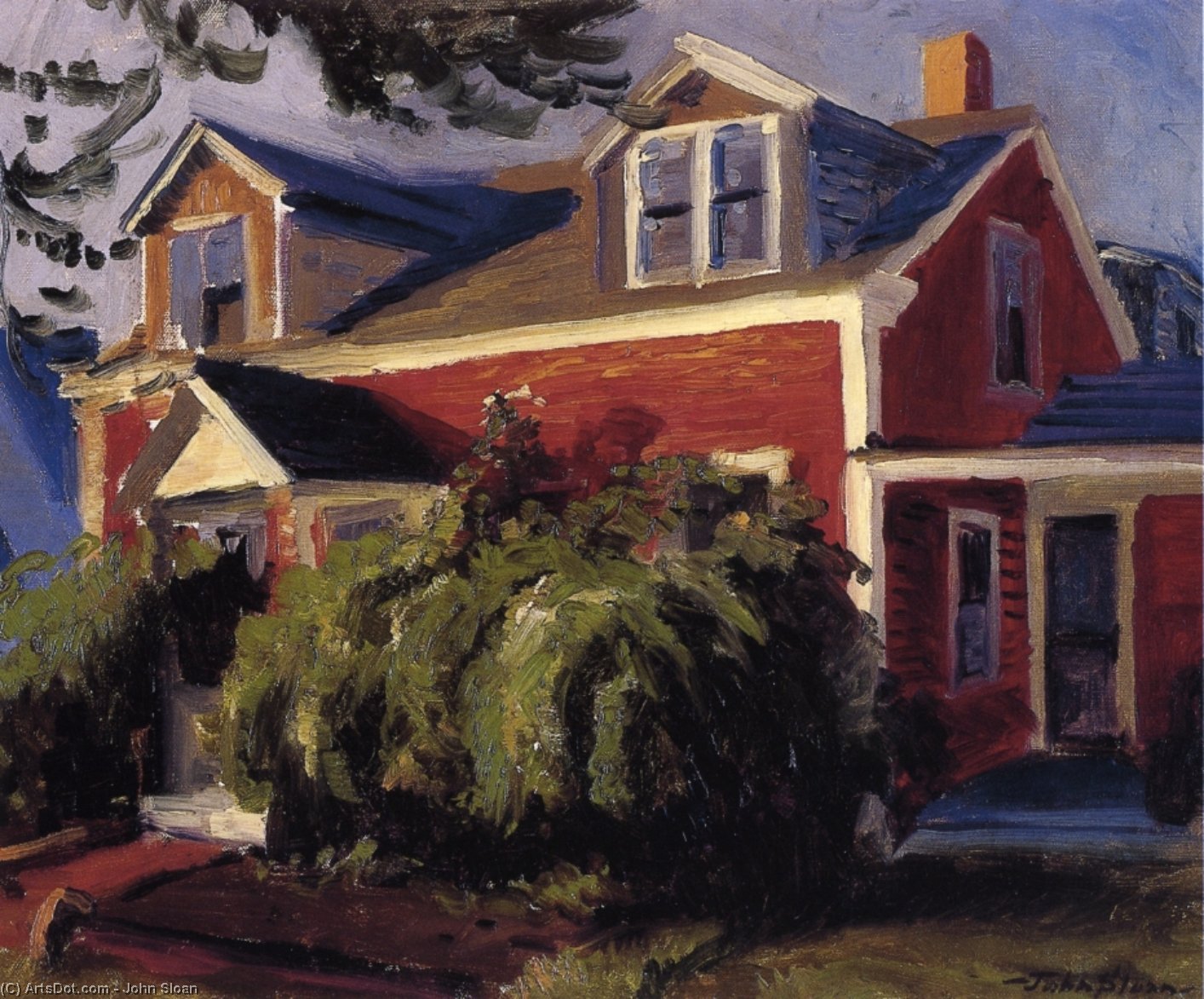 Our Red Cottage, Gloucester — ジョン・フレンチ・スローン