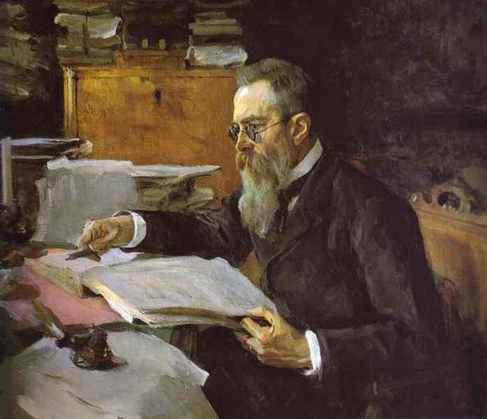 Portrait Of The Composer Nikolay Rimsky-korsakov — Valentin Alexandrovich Serov
