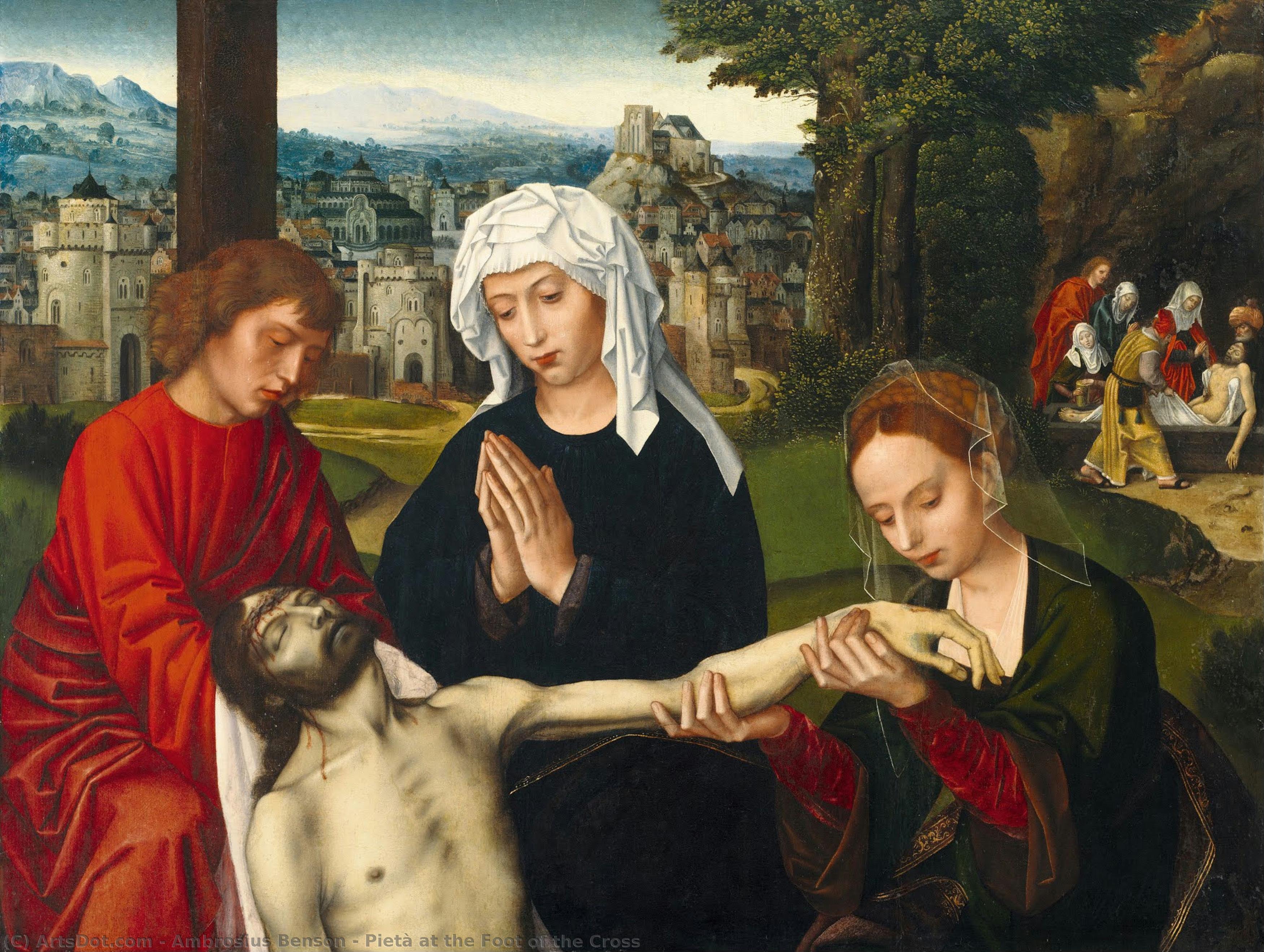Pietà At The Foot Of The Cross — Ambrosius Benson