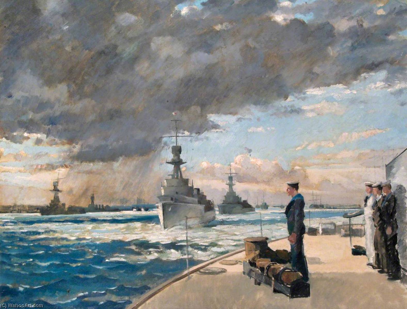 The Harwich Force Leaving For Sea — Philip Connard