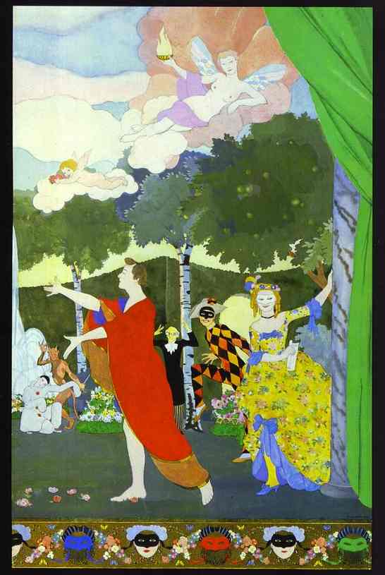 Curtain Design For The 'free Theatre' In Moscow — Константин Андрејевич Сомов