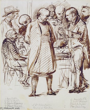 A Group Of Churchmen And Politicians Including John — Sir William Blake Richmond
