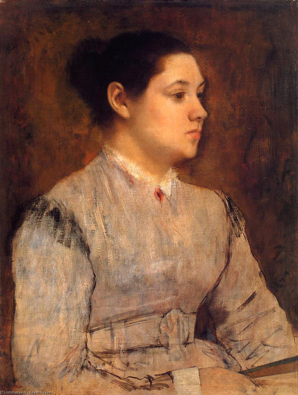 Portrait Of A Young Woman — Хилари Жермен Едгар Дегас