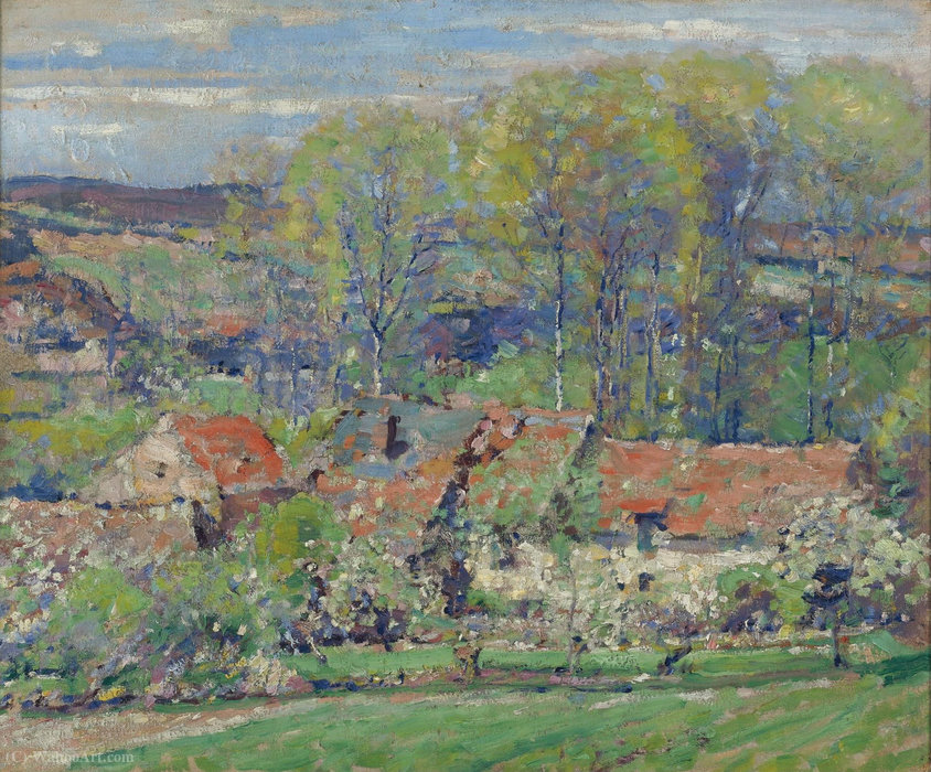 The Artist`s House, Springtime, (1911) — Karl Albert Buehr