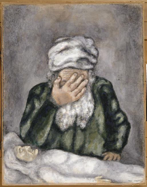 Abraham Weeping For Sarah — マルク・シャガール