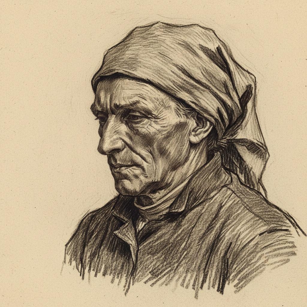 Echoes Of Earth: A Study In Sepia Contemplation — Marc Duvallier