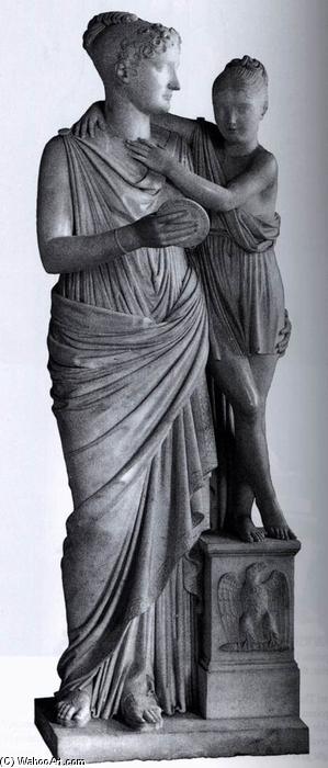 Elisa And Her Daughter Napoléonne — Lorenzo Bartolini