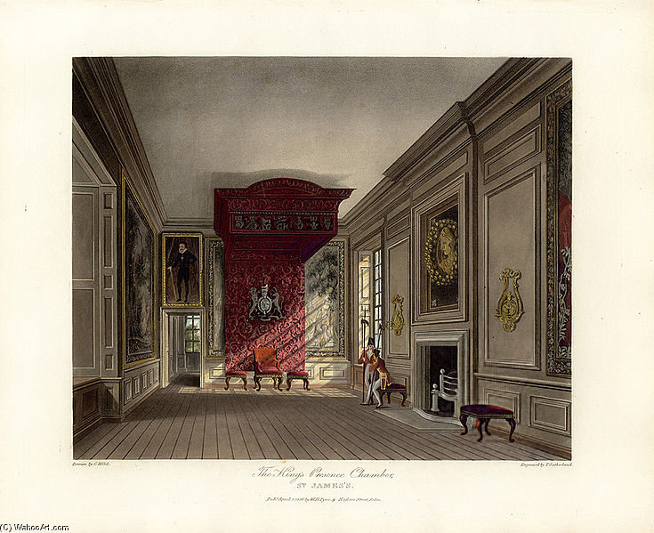 King's Presence Chamber, St James's Palace — Charles Wild