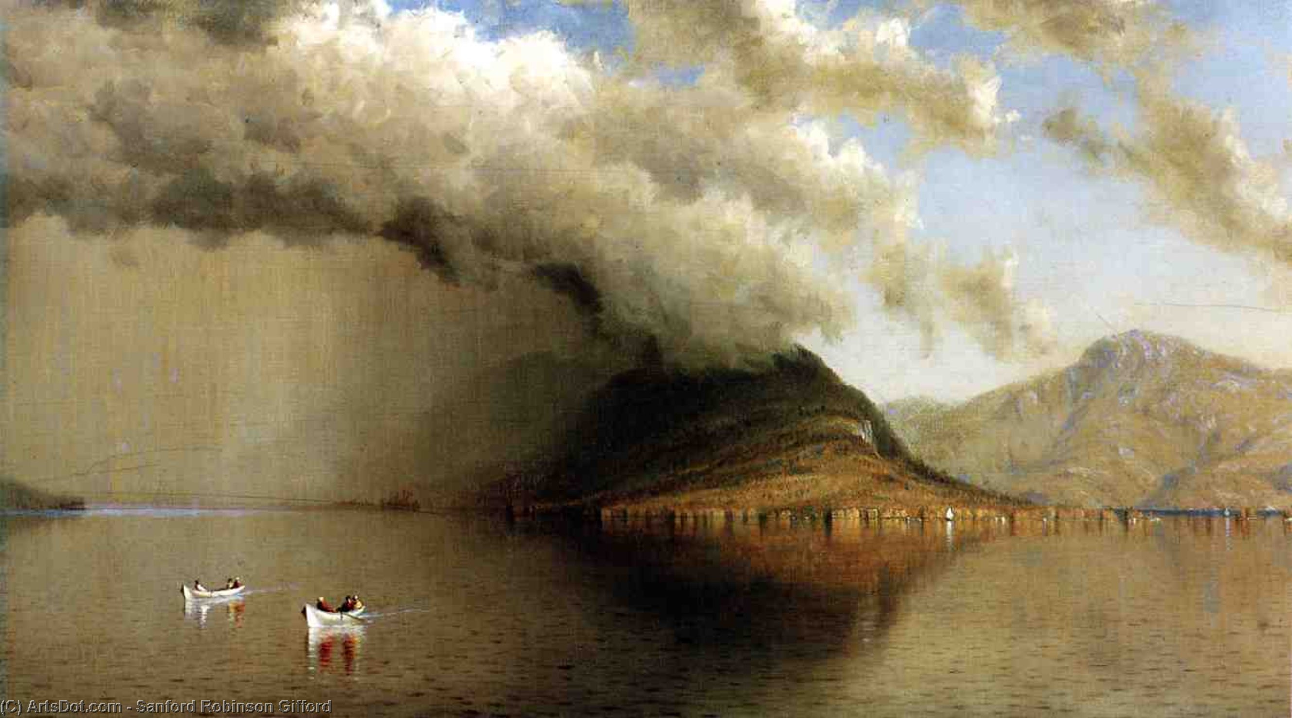 A Sudden Storm, Lake George (also Known As Coming Rain, Lake George) — Sanford Robinson Gifford