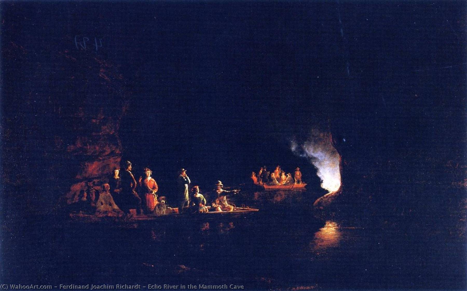 Echo River In The Mammoth Cave — Joachim Ferdinand Richardt