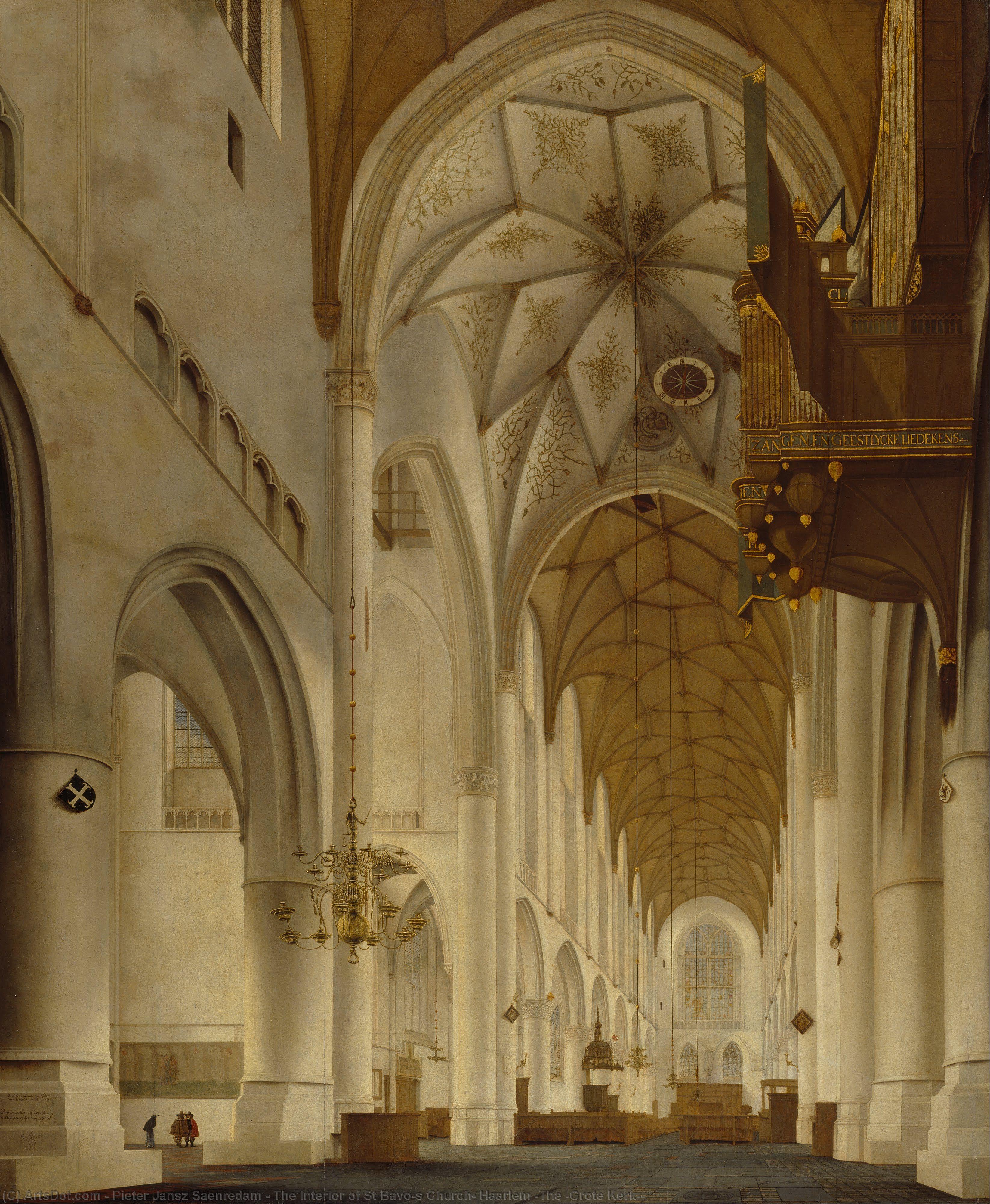 The Interior Of St Bavo's Church, Haarlem (the 'grote Kerk') — Pieter Jansz. Saenredam