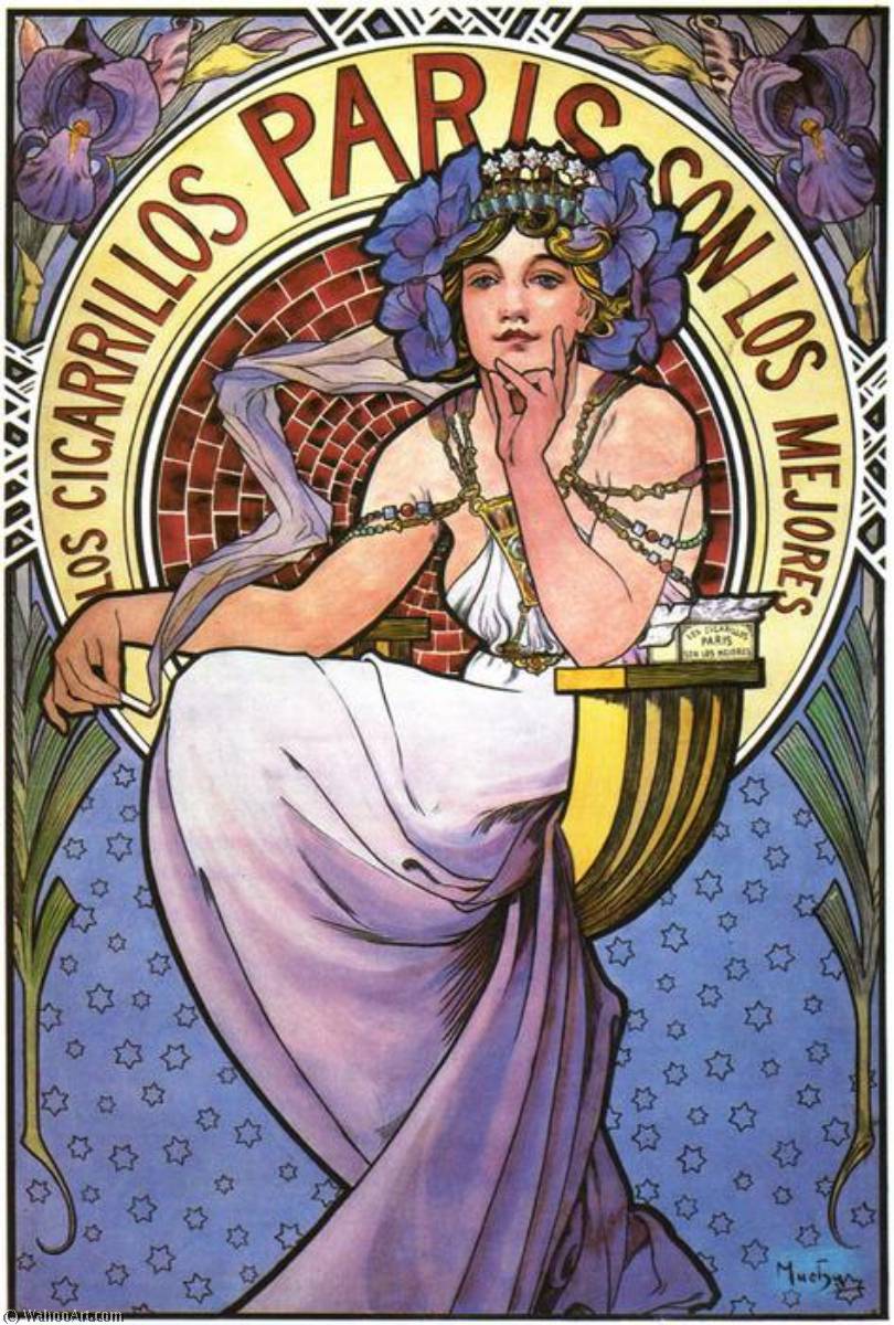 Los Cigarrillos Paris — Alfons Maria Mucha