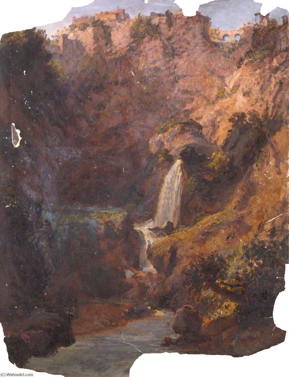 Waterfall In A Rocky Landscape — Томас Стюарт Смит