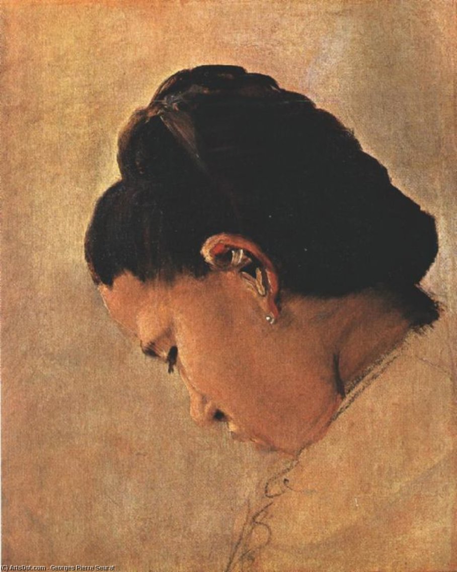 Head Of A Girl — Georges Seurat