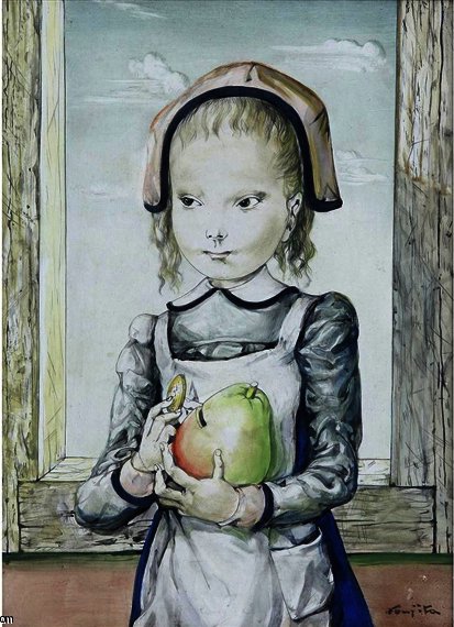 Jeune Fille A La Tirelire — Léonard Tsuguharu Foujita