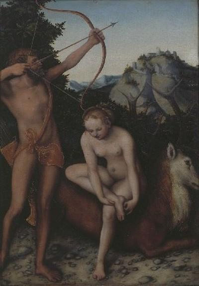 Apollo And Diana In The Wood — Lucas Cranach The Elder