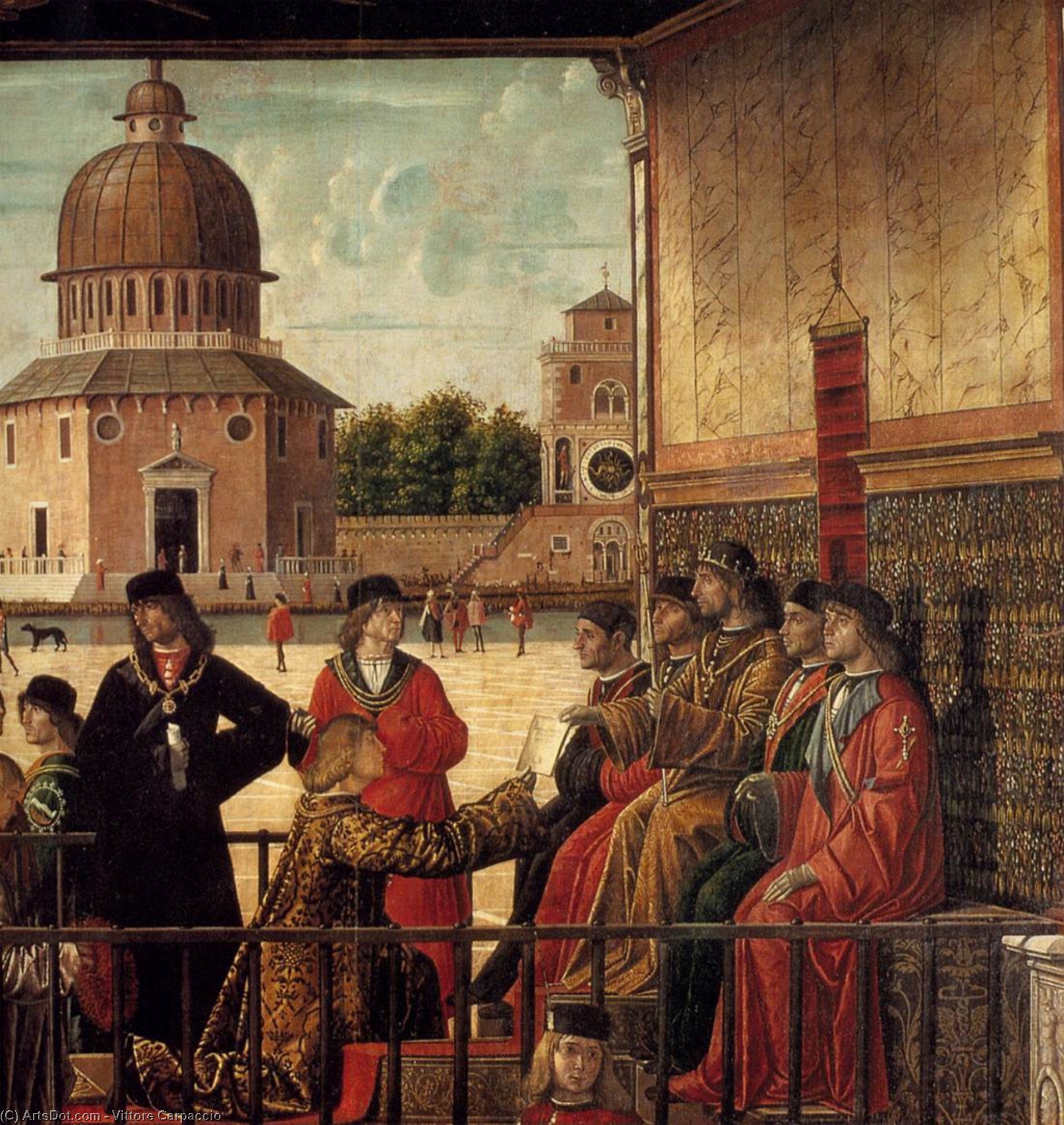 Arrival Of The English Ambassadors (detail) (13) — ヴィットーレ・カルパッチオ