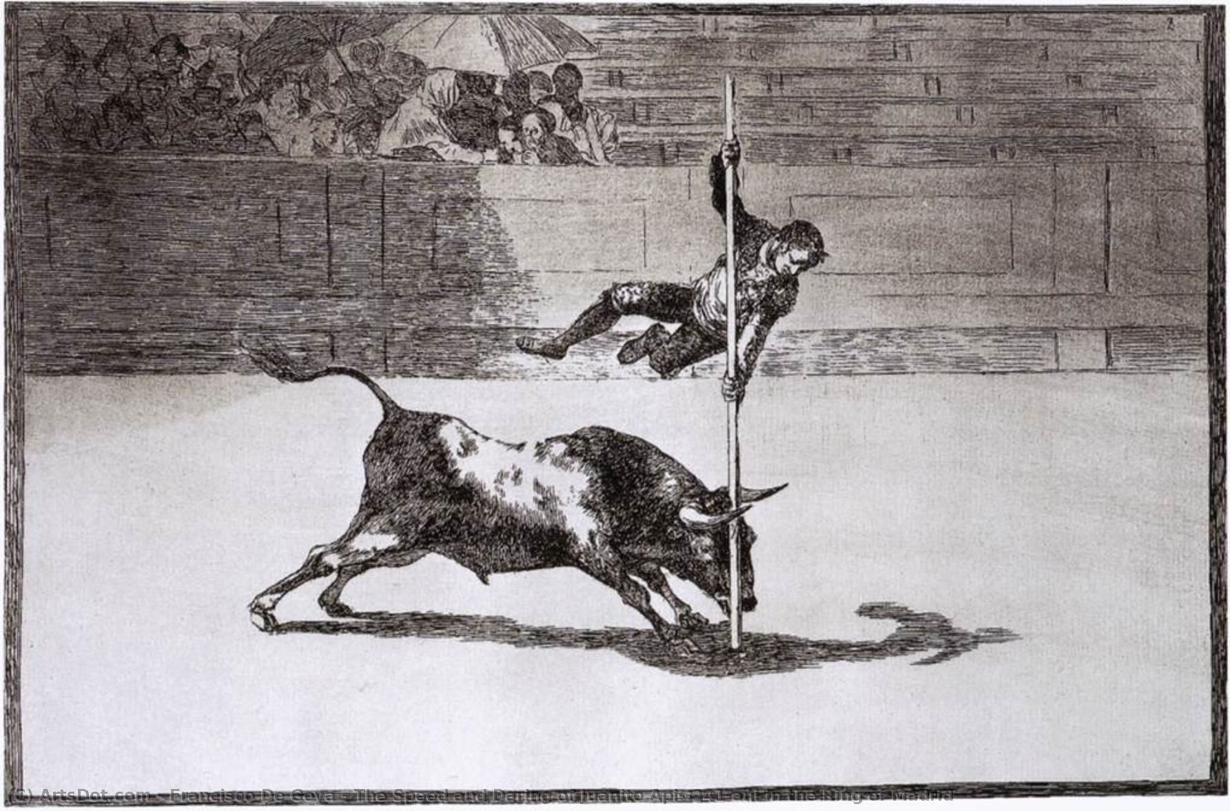 The Speed And Daring Of Juanito Apiñani In The Ring Of Madrid — Francisco José De Goya Y Lucientes