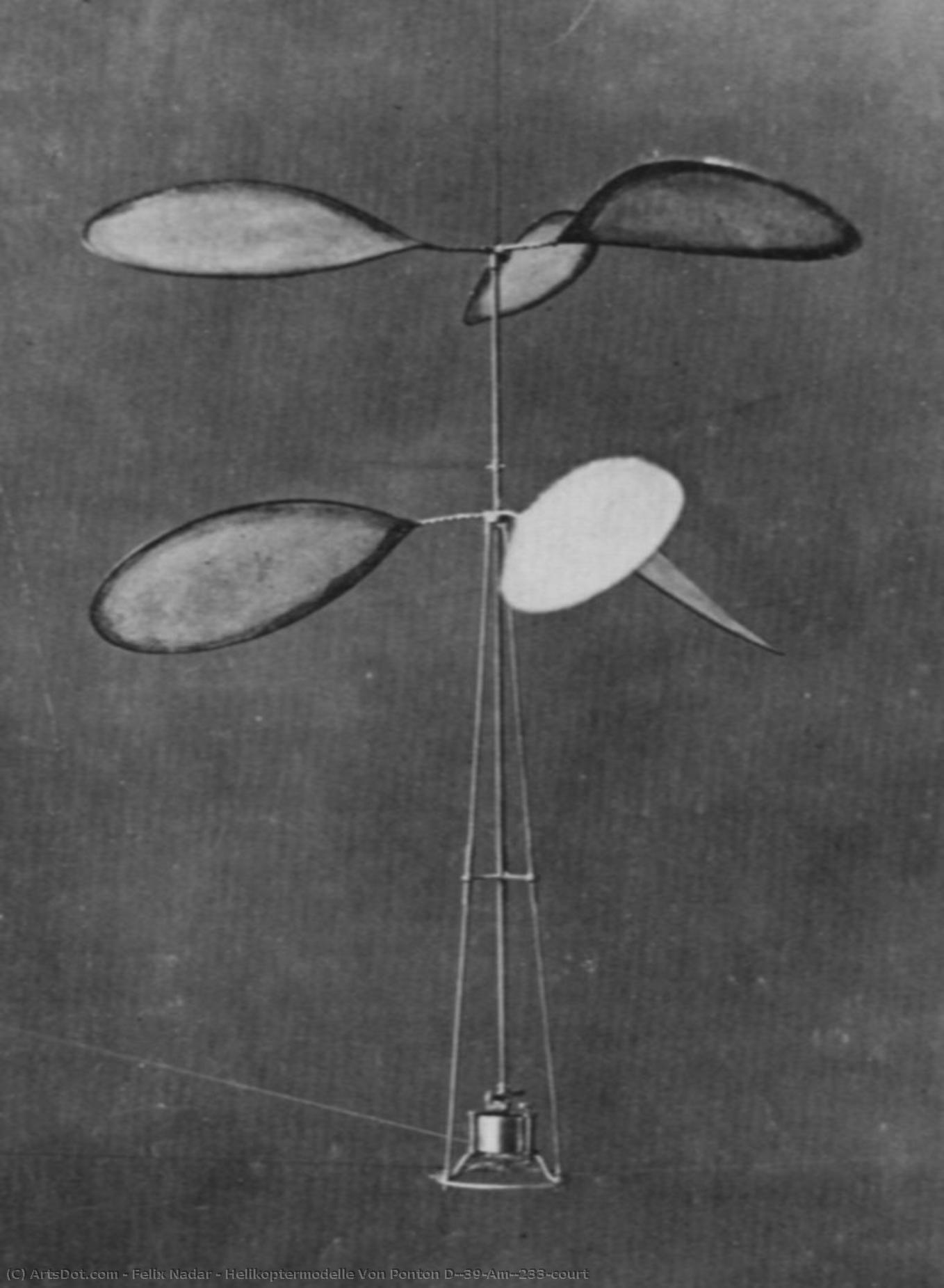Helikoptermodelle Von Ponton D'amécourt — Félix Nadar