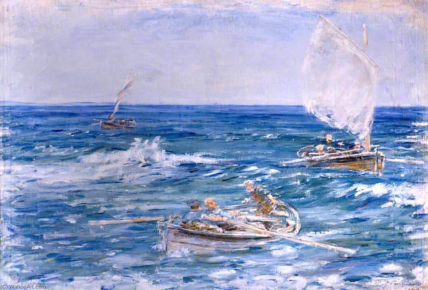 Lobster Fishers, Machrihanish Bay — William Mctaggart