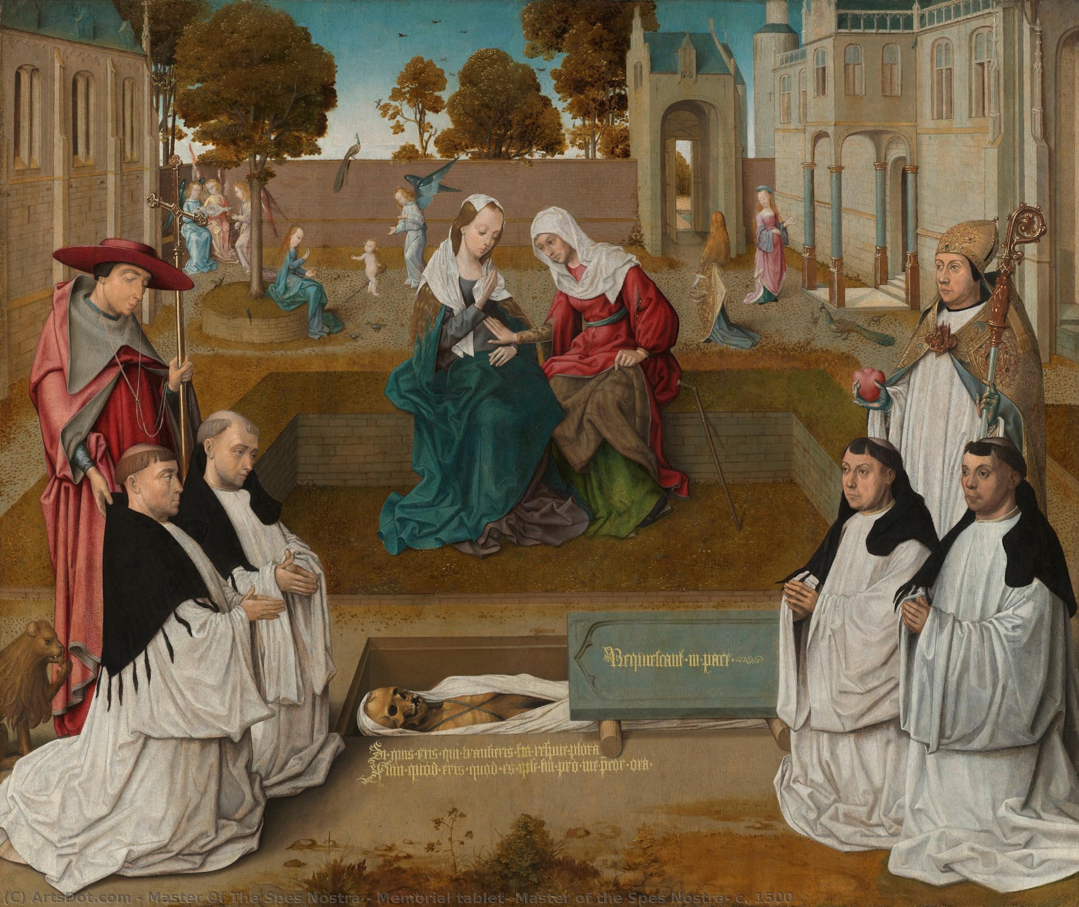 Memorial Tablet, Master Of The Spes Nostra, C. 1500 — Master Of The Spes Nostra