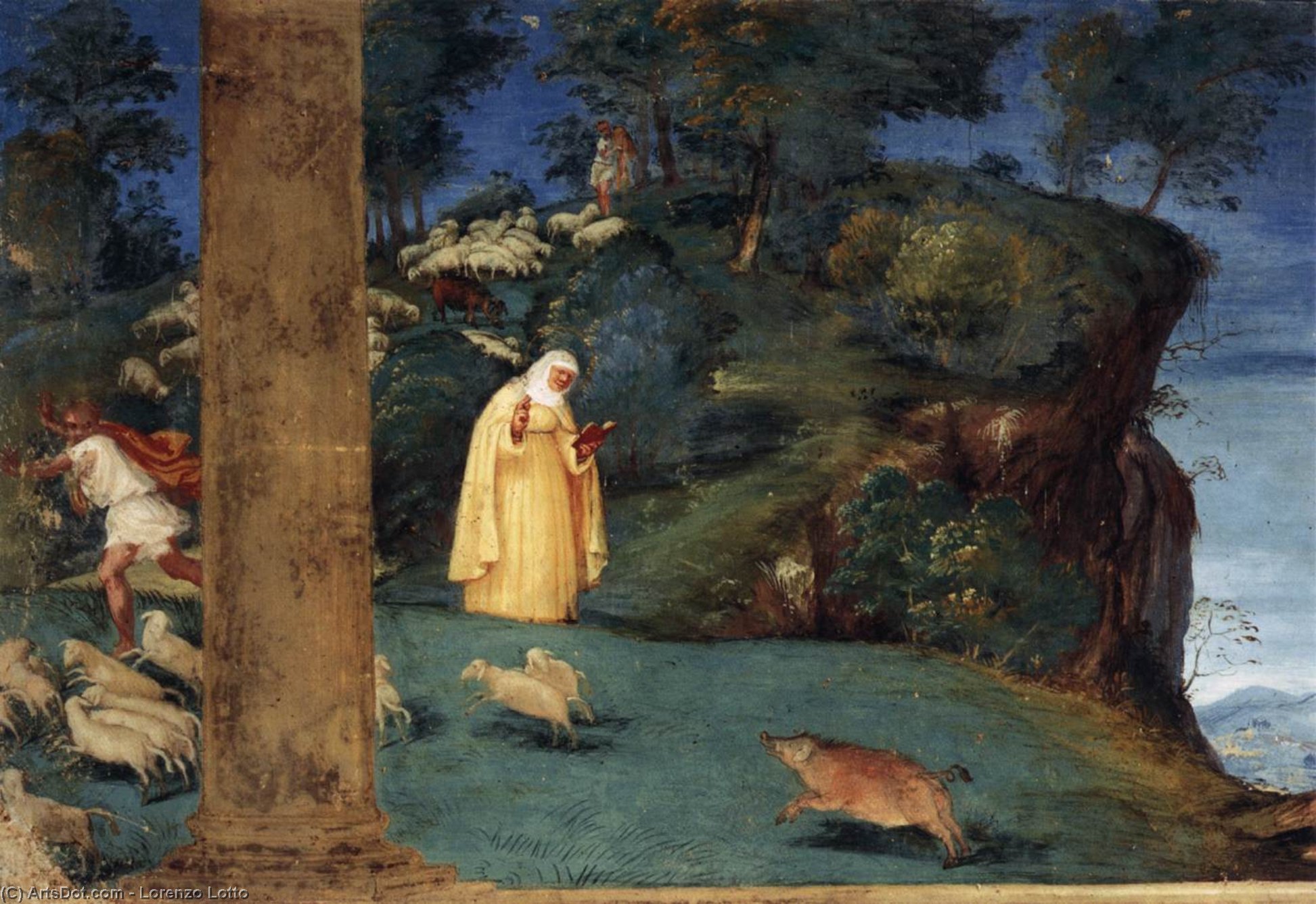 Legend Of St Brigid (detail) — Lorenzo Lotto