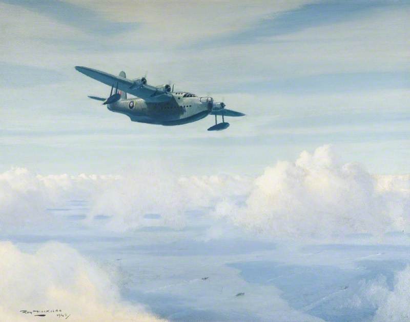 Short Sunderland Flying Boat On Convoy Patrol — Roy Anthony Nockolds