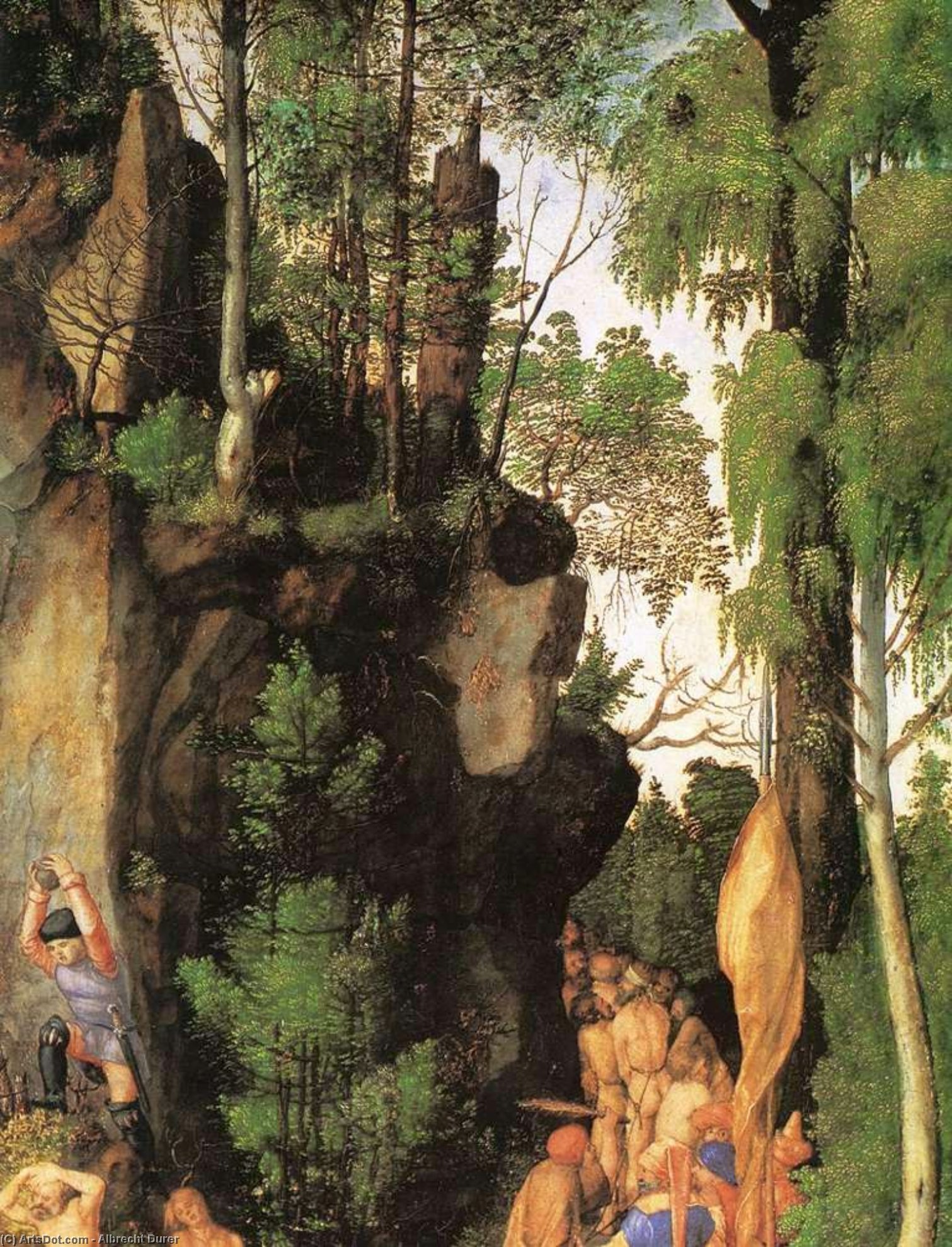 Die Märtyrernacht Der Zehn Tausend (detail) — Albrecht Dürer