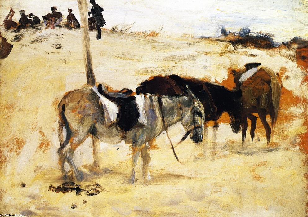 Donkeys In A Moroccan Landscape — Джон Сингер Сергент