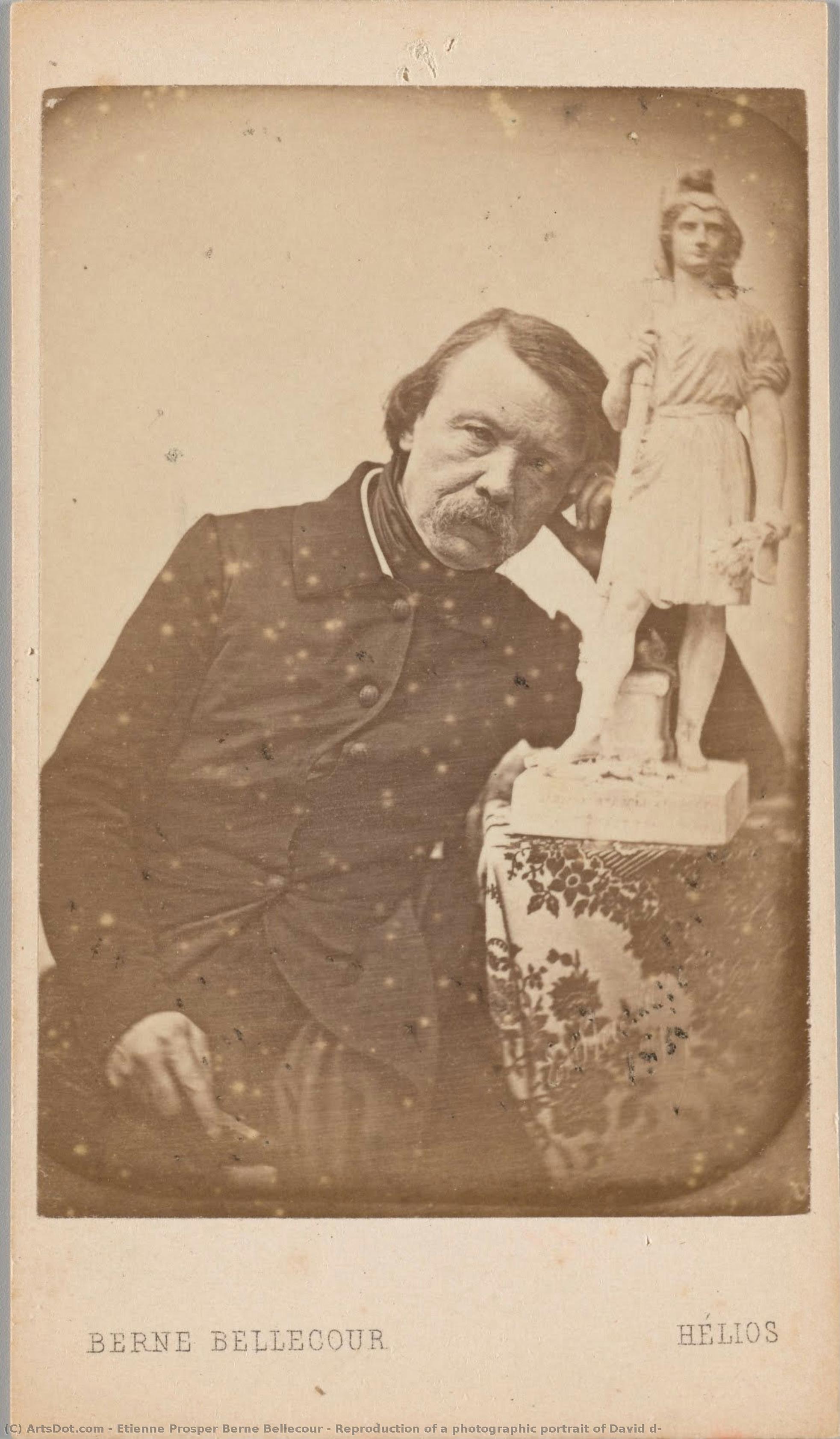 Reproduction Of A Photographic Portrait Of David D — Etienne Prosper Berne Bellecour