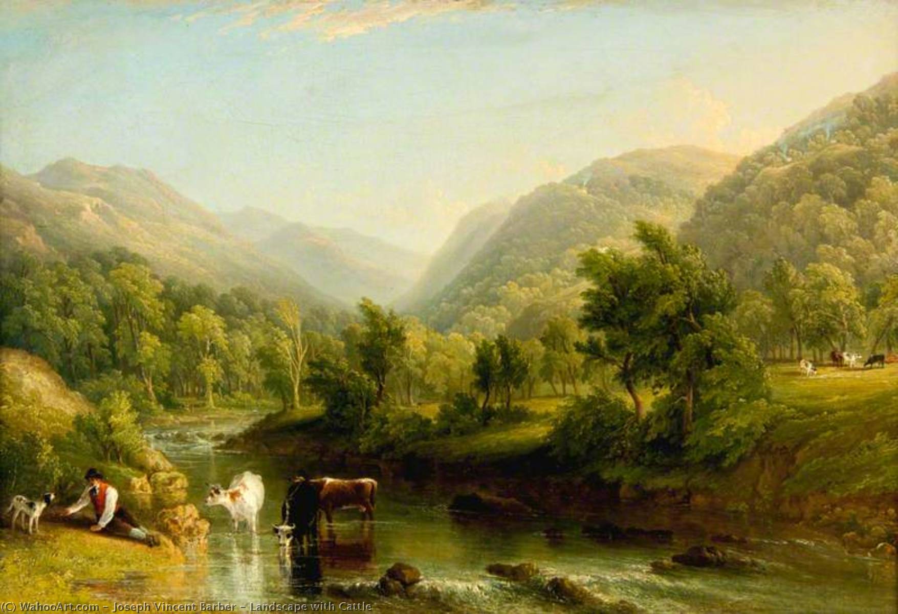 Landscape With Cattle — Joseph Vincent Barber