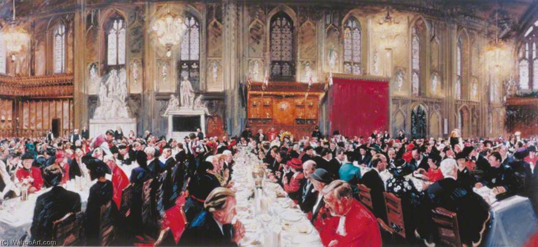The Luncheon To Celebrate The Fortieth Anniversary Of The Accession Of Her Majesty The Queen At The Guildhall, London, 24 November 1992 — Andrew Festing