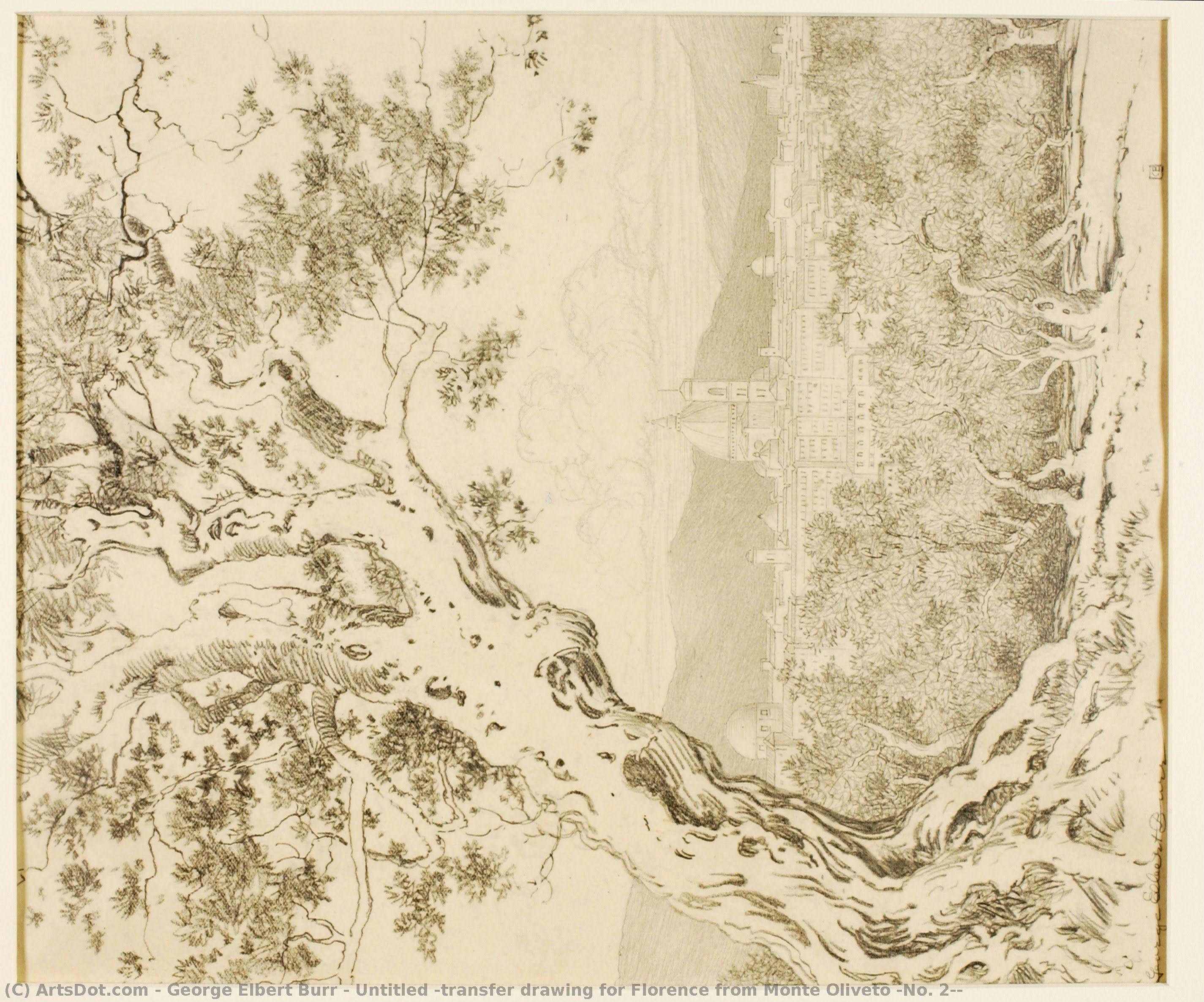 Untitled (transfer Drawing For Florence From Monte Oliveto [no. 2]) — Džordž Elbert Ber
