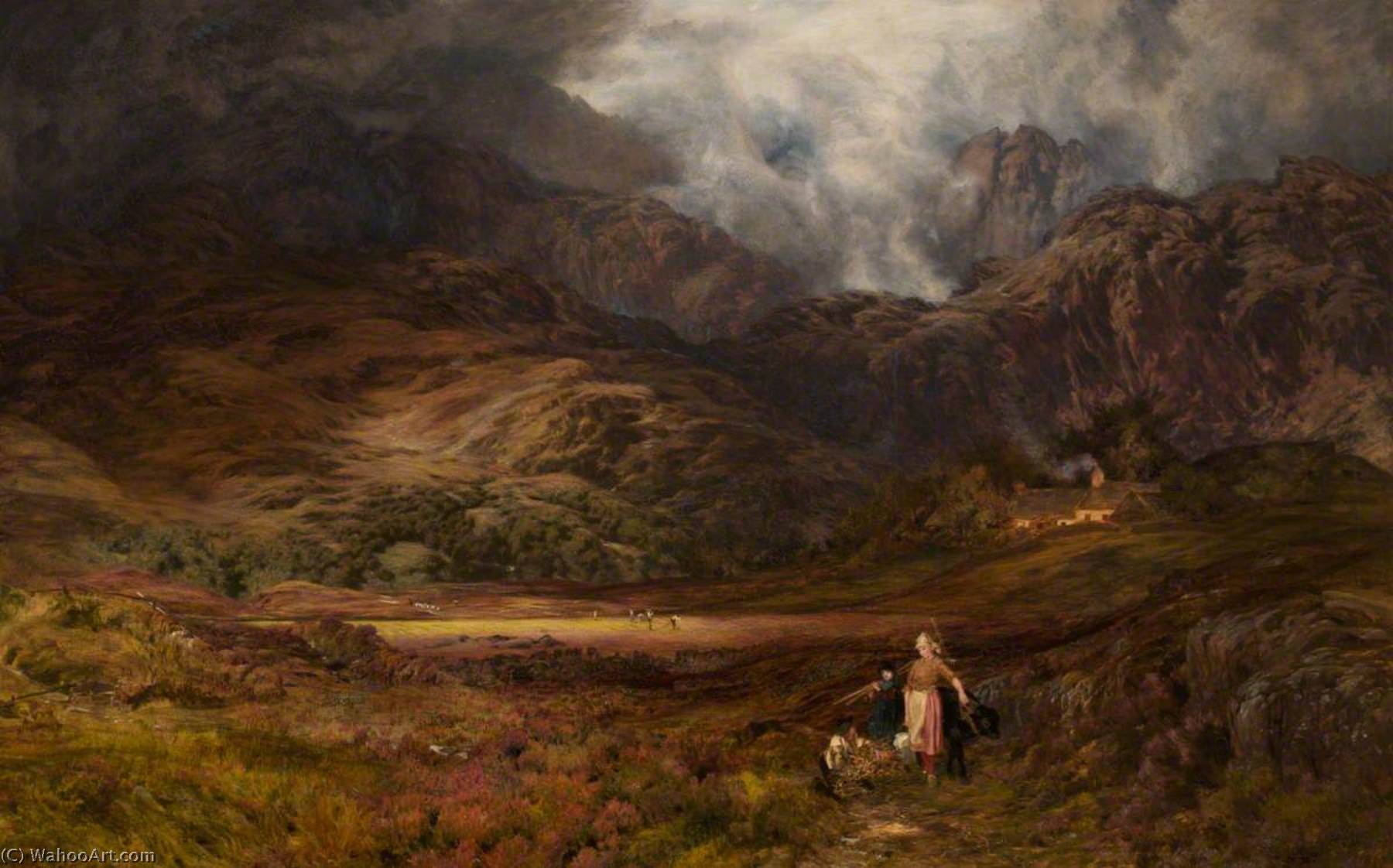 A Mountain Farm, Llanrhychwyn, Near Trefriw — Henry Clarence Whaite