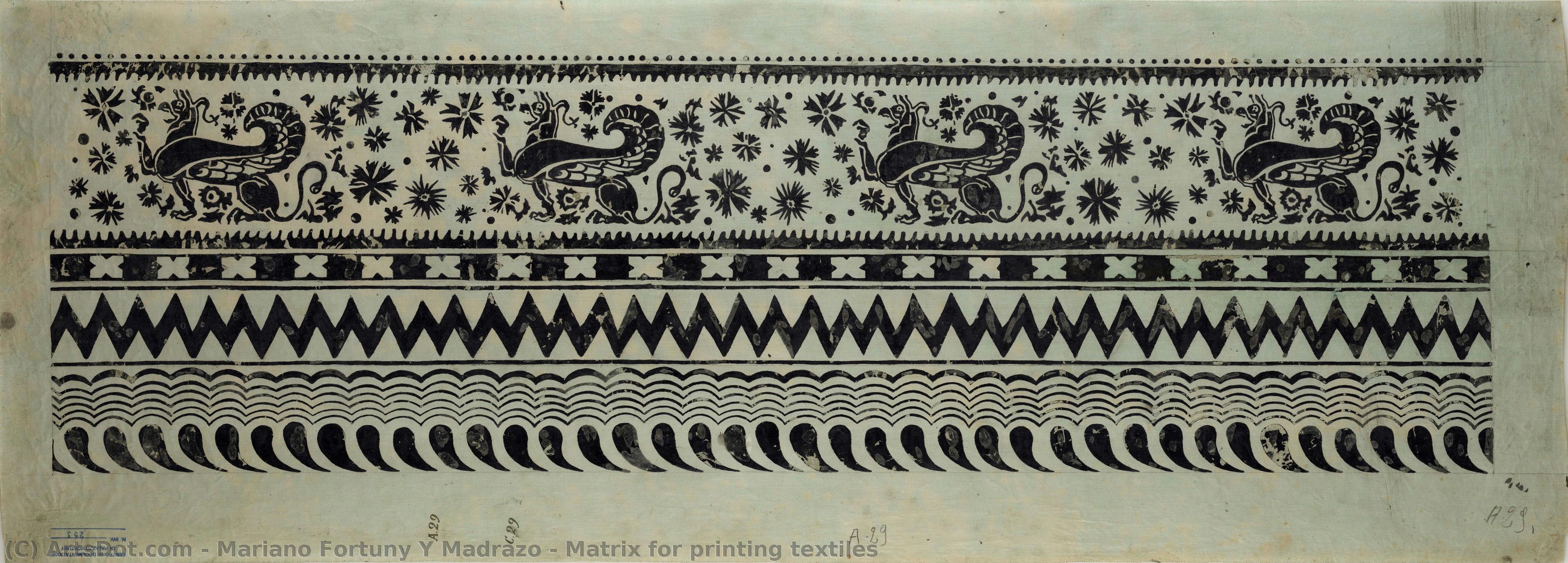 Matrix For Printing Textiles — Mariano Fortuny Y Madrazo