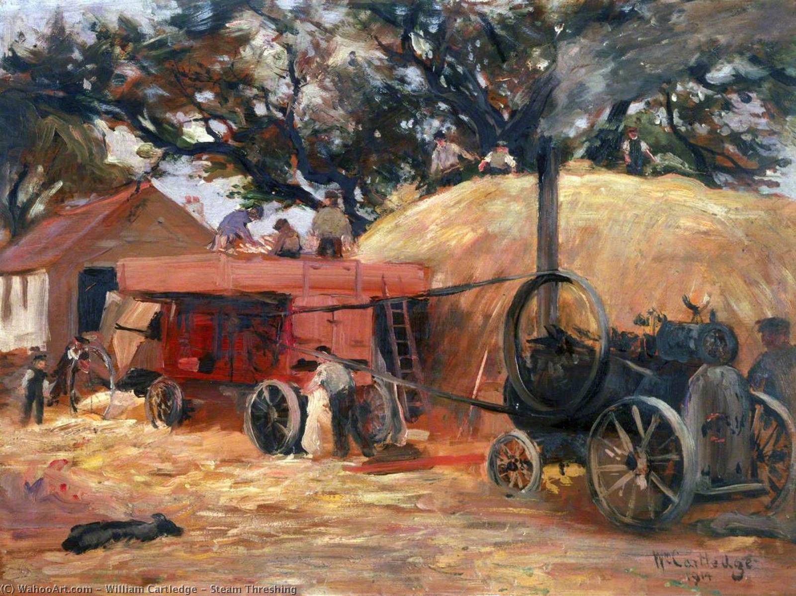 Steam Threshing — William Cartledge