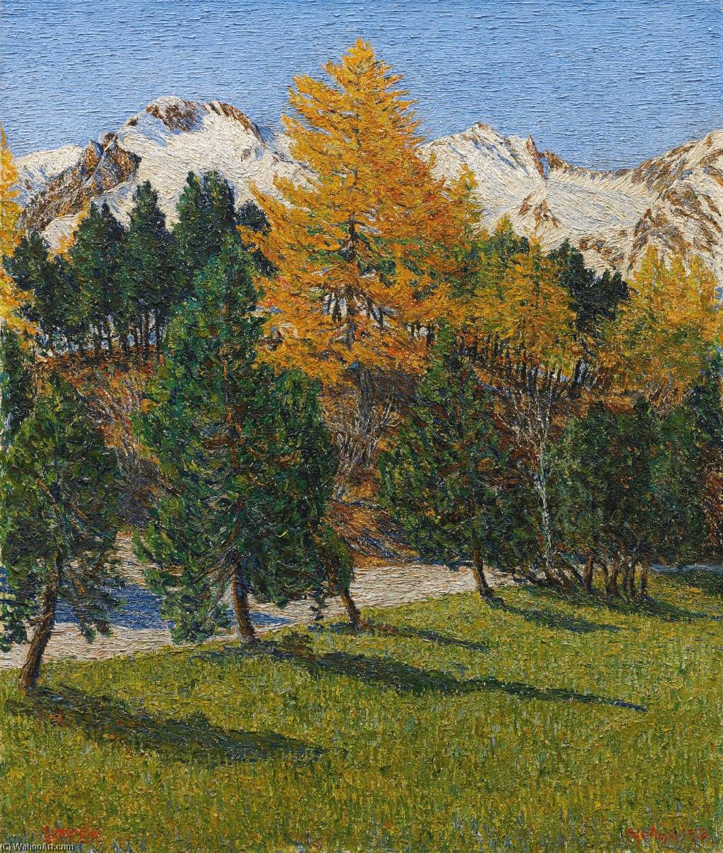 Herbstschnee, 1922 — Gottardo Segantini
