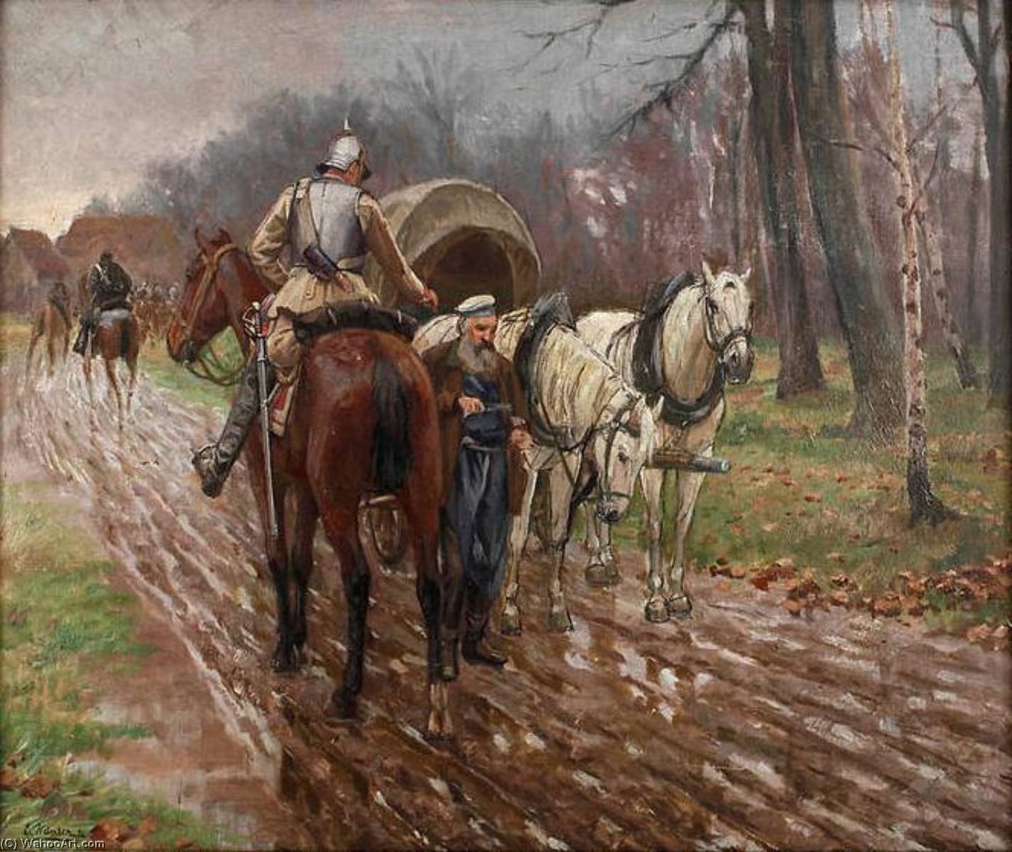 Reiterszene — Emil Hünten
