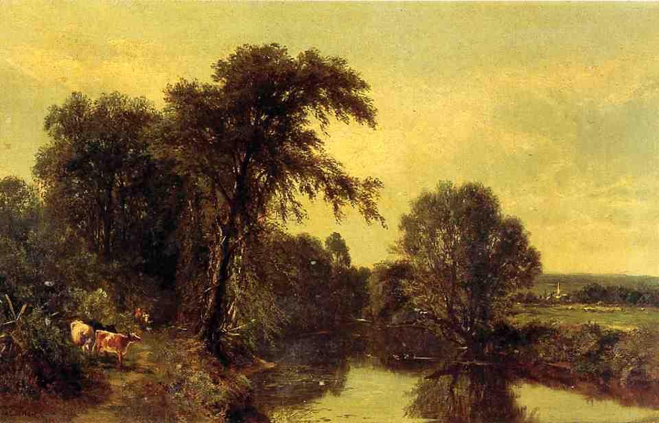 Landscape With Cows — James Mcdougal Hart