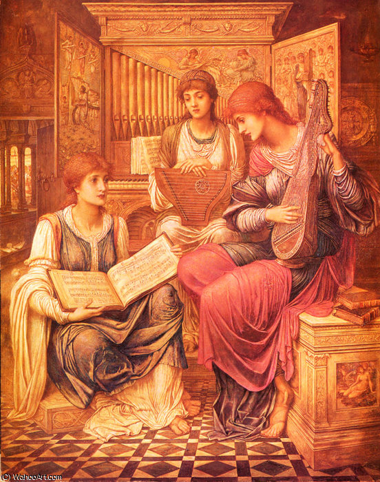 The Music Of A Bygone Age — John Melhuish Strudwick