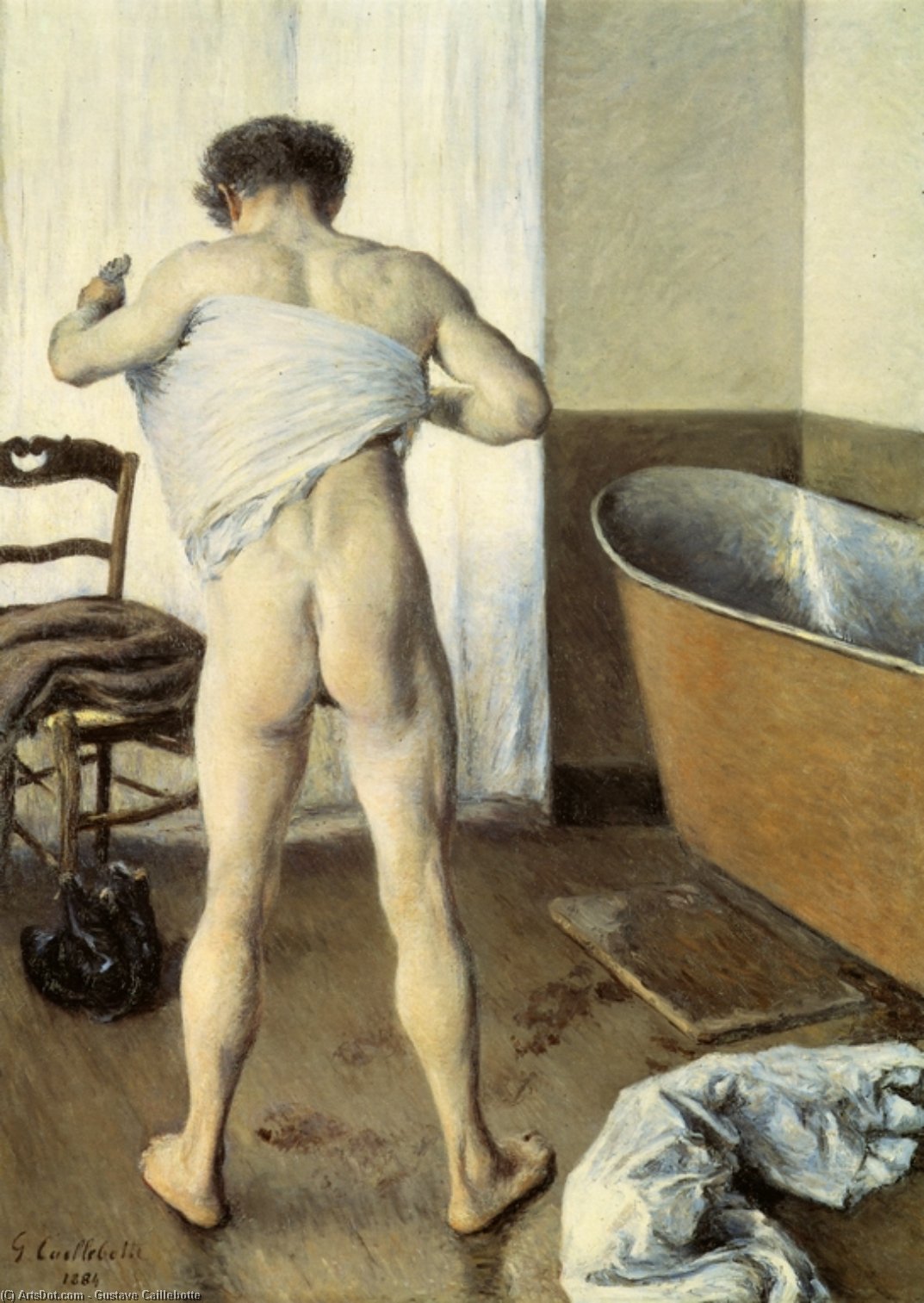 El Hombre En Su Baño — Gustave Caillebotte