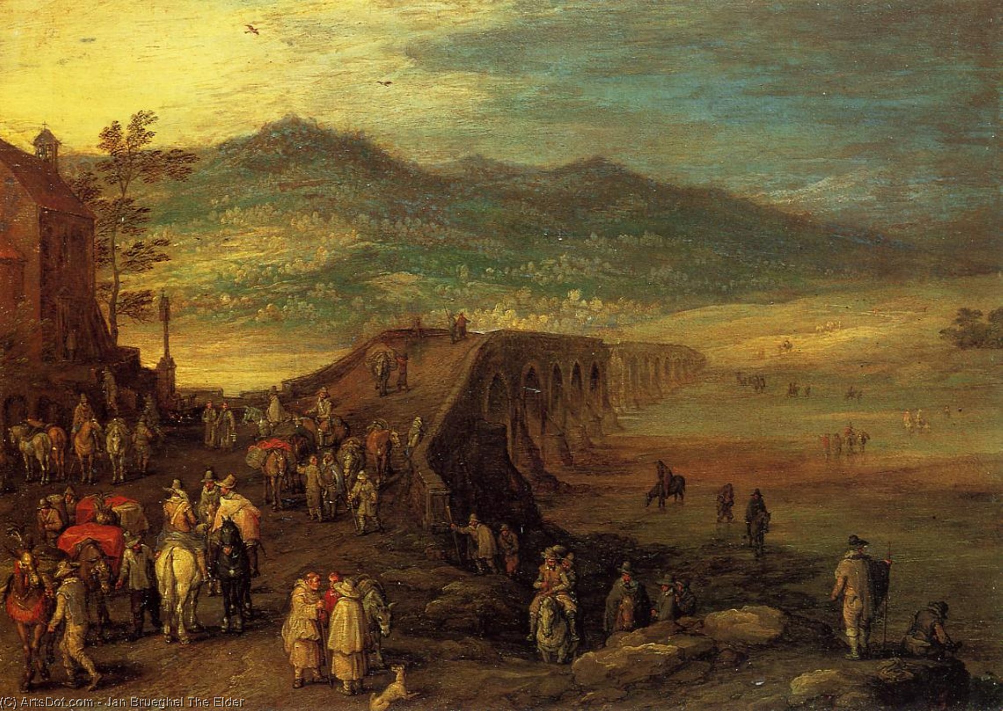 Bridge At Talavera — Ян Брейгель Старший