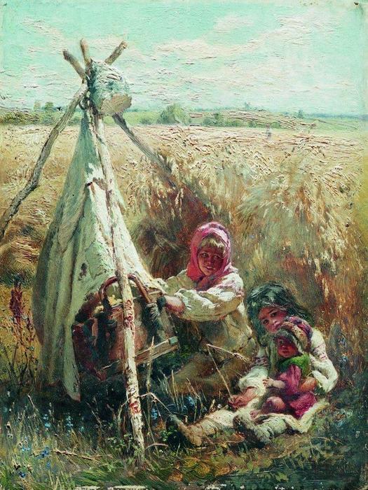 Children In A Field — Konstantin Yegorovich Makovsky