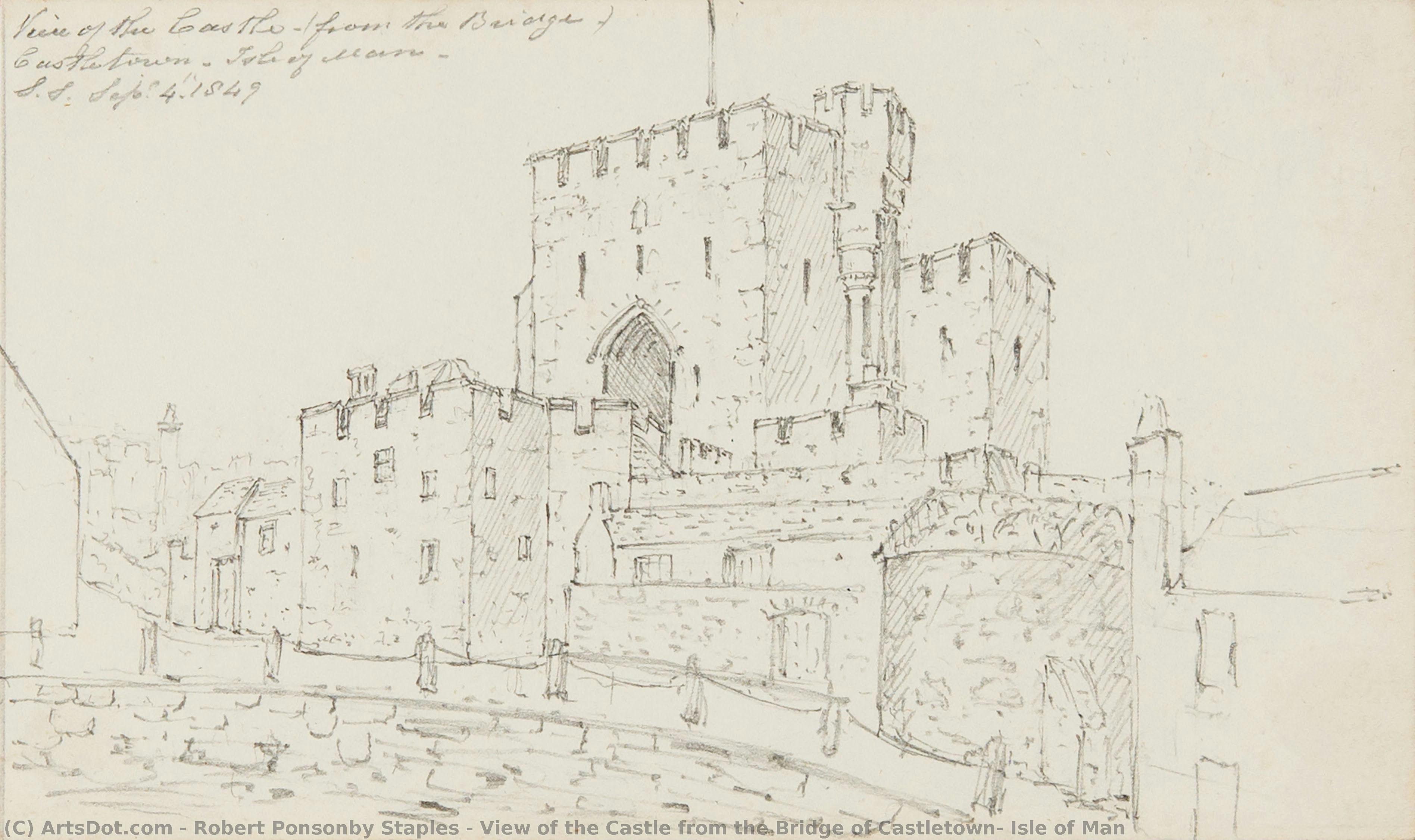 View Of The Castle From The Bridge Of Castletown, Isle Of Man — Robert Ponsonby Staples
